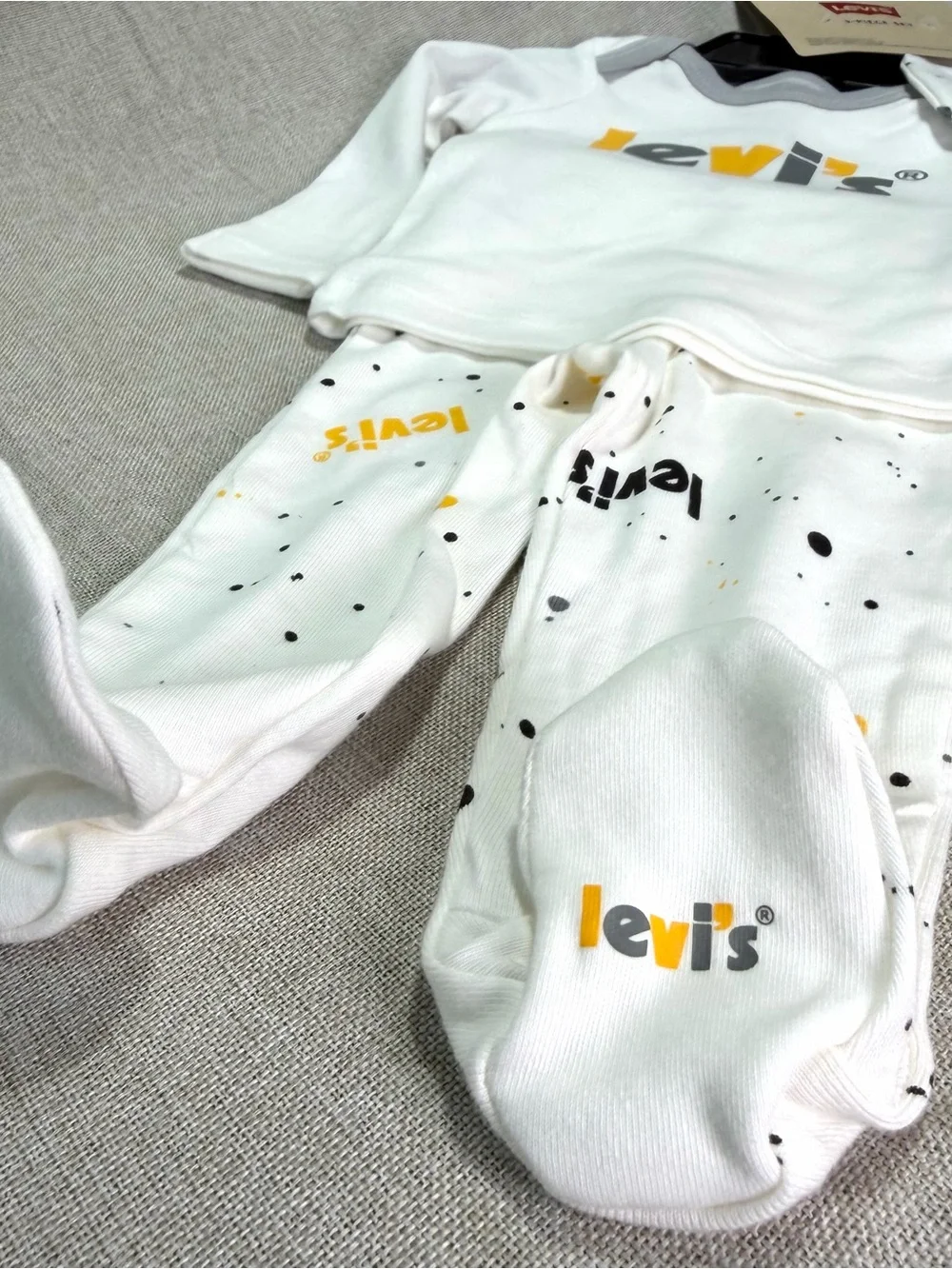 Levi's White Baby 3-Piece Set